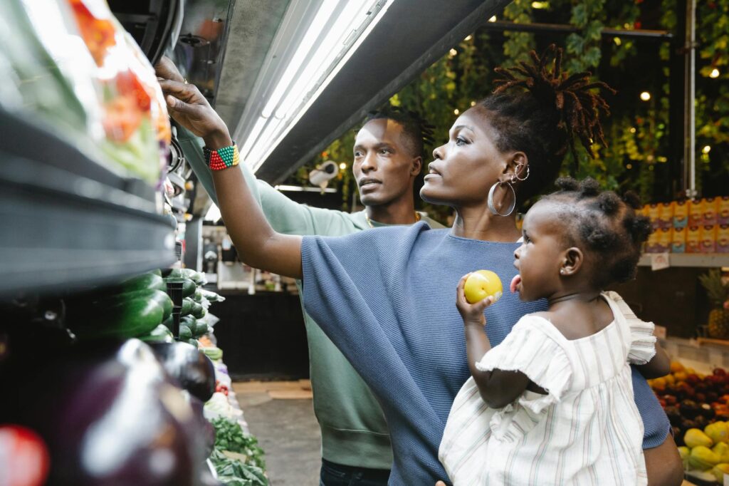 family grocery shopping budget uk
