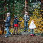 kids exploring park uk