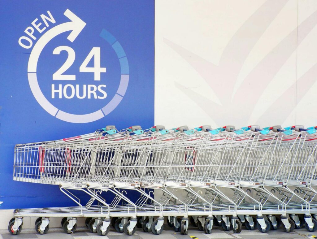 UK supermarket trolleys