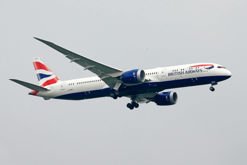 British Airways airplane emergency