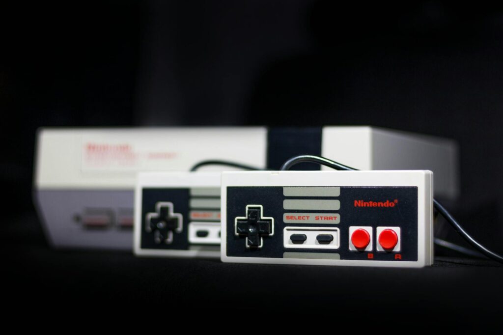 retro gaming console collection