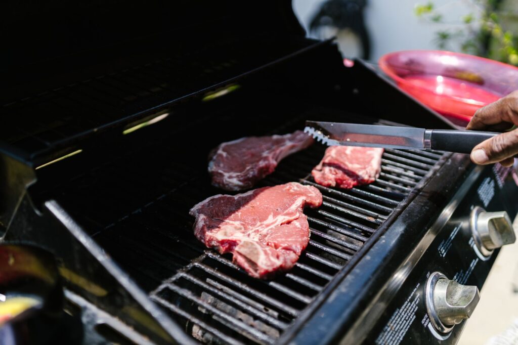 Weber grill demonstration